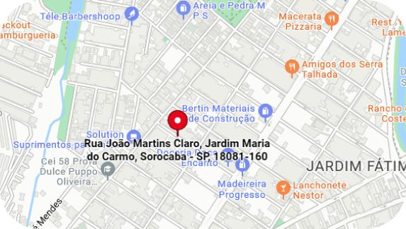 Rua João Martins Claro, 210, Jd Maria do Carmo, Sorocaba - SP, 18081-160